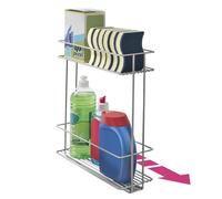Metaltex In&out XL-Organizador Deslizante de Limpieza, Gris metálico, 11x38x34 cm