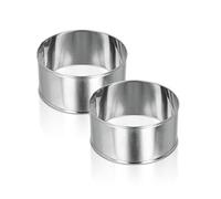 Metaltex Juego 2 Aros para EMPLATAR Ø8,5x4,2 CMS, Negro