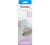 Metaltex Juego 2 Fundas Multiuso 80X110 CMS, Negro, Estandar