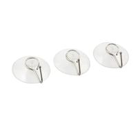 Metaltex Juego 3 Ganchos con Ventosa C/Carton, Estandar