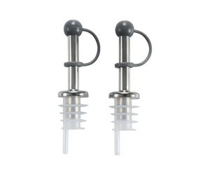 Metaltex Juego DE 2 Tapones DOSIFICADORES, acero Inoxidable, Multicolor, Estandar