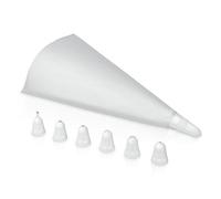 METALTEX Juego Decorar Tartas 7 BOQ.+3 Mangas Des, Blanco, Estandar