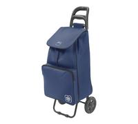 Metaltex Krokus - Carro de la Compra (50 L, con Bolsa isotérmica, Bolsa extraíble), Color Azul