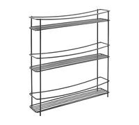Metaltex Estantería para especias de 3 alturas Kumino negro