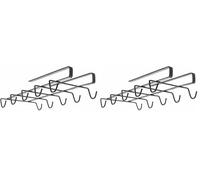 Metaltex MY MUG-Colgador Tazas acabado TOUCHTHERM Lava color Negro, 28x14x6cm (Paquete de 2)