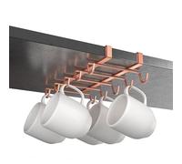 Metaltex MY MUG COPPER - Colgador Tazas hasta 10 uds. Acabado POLYTHERM COPPER. Color Cobre. Dimensiones: 28x14x6 cm
