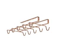 Metaltex MY MUG COPPER - Colgador Tazas hasta 10 uds. Acabado POLYTHERM COPPER. Color Cobre. Dimensiones: 28x14x6 cm