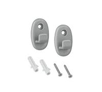 Metaltex ONDA - Set. 2 Ganchos Plástico para ordenación de baño