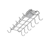 Metaltex Organizador deslizante para debajo de la mesa, gris metalizado, 13 x 28 x 5 cm