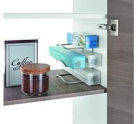 Metaltex - Organizador para Rollos de Cocina, Gris Metalizado, 12 x 14 x 15 cm