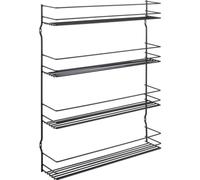 Metaltex Pepito 4 Lava - Especiero con 4 pisos negro, 36 x 8 x 45 cm