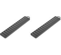 Metaltex Plástico - Escurrevasos 2en1 Gravity Slim, Gris, 40x8 cms (Paquete de 2)