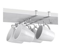 Metaltex Portavasos con repisa, revestimiento politérmico, plateado, SpiderMug