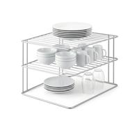 Metaltex Rinconera Platos, Gris, 3 alturas