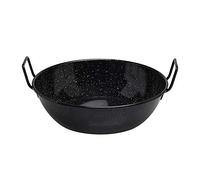 Metaltex - Sarten Honda Esmaltada, Acero Esmaltado. Color Negro 36 cm