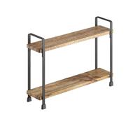 Metaltex SERIE YORK - Especiero Vertical 2 Estantes. Recubrimiento Exclusivo LAVA y Madera de Acacia