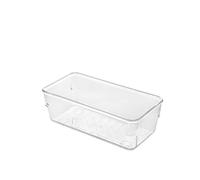 Metaltex Sistema de organización de cajones, organizador transparente pequeño, estrecho