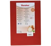 Metaltex - Tabla Profesional de Cocina Corte, Polietileno, color Rojo, 29 x 20 x 1,5 cm