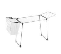 Metaltex Tempest-Tendedero 18m con Alas y con Bolsa de Colada y Colgador de Calcetines, Acero, Gris, 18 m