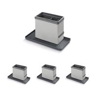 Metaltex TIDY TEX - Plástico Organizador Modular de Limpieza de Cocina, Gris (Paquete de 4)