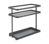 Metaltex TOKYO LAVA - Especiero 2 Niveles Sobremesa. Acabado TOUCHTHERM color Negro