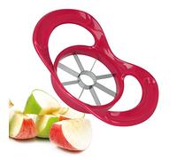 Metaltex Vitamine's Power Cortador de Manzanas, Acero Inoxidable, Rojo, 19.5x11.5x5.5 cm