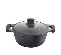 Metaltex XPERT-Cacerola Alta Aluminio Fundido, 28 cm, Antiadherente ILAG 3 Capas, Full Induction válido para Todo Tipo de cocinas