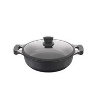 METALTEX XPERT-Cacerola Baja Aluminio Fundido, 26 cm, Antiadherente ILAG 3 Capas, Full Induction válido para Todo Tipo de cocinas, 50 W, 5.3 litros, Negro