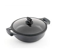 METALTEX XPERT-Cacerola Baja Aluminio Fundido, 28 cm, Antiadherente ILAG 3 Capas, Full Induction válido para Todo Tipo de cocinas, 50 W, 5.3 litros, Negro