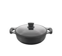 METALTEX XPERT-Cacerola Baja Aluminio Fundido, 28 cm, Antiadherente ILAG 3 Capas, Full Induction válido para Todo Tipo de cocinas, 50 W, 5.3 litros, Negro