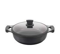 Metaltex XPERT-Cacerola Baja Aluminio Fundido, 30 cm, Antiadherente ILAG 3 Capas, Full Induction Válido para Todo Tipo de Cocinas