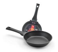 Metaltex XPERT - Lote 2 Sartenes Aluminio Fundido, 20 + 24 cm, antiadherente ILAG 3 capas, Full Induction válido para todo tipo de cocinas