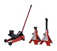 Metalworks CATM300SET - Kit combinado de gato de carretilla CATM300T + 2 gatos de caballete CAGS3T