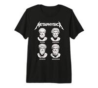 Metaphysica - Divertidos filósofos griegos con diseño Retro Camiseta Premium