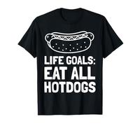 Metas de Vida Comer Todos los Hotdogs Camiseta