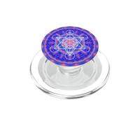 Metatron's Cube Geometría Sagrada Azul Naranja Formas Mania PopSockets PopGrip para MagSafe