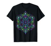 Metatrons Cube Seta Geometría Sagrada Bosque Gráfico Camiseta