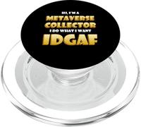 Metaverse Collector Idgaf Crypto Meme Eth NFT Metaverse DeFi PopSockets PopGrip para MagSafe