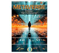 METAVERSE Cooler Terminplaner (Wandkalender 2026 DIN A3 hoch), CALVENDO Monatskalender: Erkundung eines Bereichs des Web 3.0