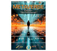 METAVERSE Cooler Terminplaner (Wandkalender 2026 DIN A4 hoch), CALVENDO Monatskalender: Erkundung eines Bereichs des Web 3.0