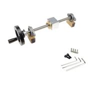 Metaximious 1 juego de tornillo de avance T8 de 8 mm + tuerca de cobre de latón + soporte de cojinete KFL08 + volante + soporte de carcasa Componente(400mm)