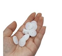 Metaximious 10 Uds 0,5 módulo 15 dientes engranaje de corona de plástico C152A Mini modelo de coche DIY juguetes Robot engranaje 2mm eje de ajuste apretado piñón de plástico herramientas