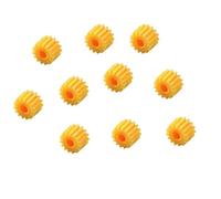 Metaximious 10 Uds 0,5 módulo 15 dientes engranaje de plástico 2,3mm 3,17mm piñón de agujero redondo 8,5mm de diámetro engranaje del eje principal del Motor herramientas(Orange,3.17mm bore)