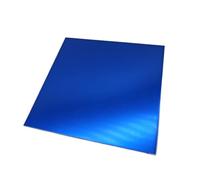 Metaximious 2 placas planas anodizadas 5052 for grabado láser de fibra, placa de identificación de aluminio texturizado, etiqueta de activos Flash(Blue,1.0x200x200mm)