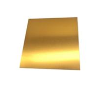 Metaximious 2 placas planas anodizadas 5052 for grabado láser de fibra, placa de identificación de aluminio texturizado, etiqueta de activos Flash(Gold,0.5x200x200mm)