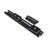 Metaximious Riel deslizante SGR10, bloque SGB10, eje óptico, pista de fotografía, maquinaria for trabajar la madera, guía lineal de doble eje incorporada en negro Componente(600mm)