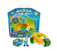 METAZELLS Imc toys Catapult-Trike Naranja + Figura Personaje Hoppy S1 + 1 Carta, Vehículo que Dispara una Bellota Explosiva, Juguete Regalo para Niños y Niñas +3 Años
