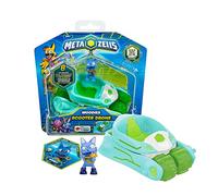 METAZELLS Imc toys Scooter Drone Azul + Figura Personaje Howly S1 + 1 Carta, Vehículo se transforma en Drone, Juguete Regalo para Niños y Niñas +3 Años