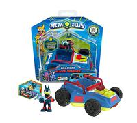 METAZELLS Imc toys Slicer Trasher Azul + Figura Personaje Bark S1 + 1 Carta, Vehículo con Sierra que Corta Árboles, Juguete Regalo para Niños y Niñas +3 Años