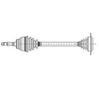 METELLI Eje Motriz Delantero Derecho para Fiat Multipla Alfa Romeo 145 17-0423